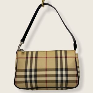 Burberry Tartan Nova Check Pochette Clutch Bag
